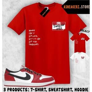 Shirt Matching Aj 1 Low Og Chicago Match Badge T-Shirt